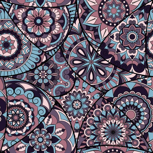 Dikişsiz Desen döşemesi mandalalar ile. Vintage dekor elementleri