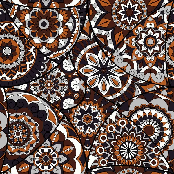 Dikişsiz Desen döşemesi mandalalar ile. Vintage dekor elementleri