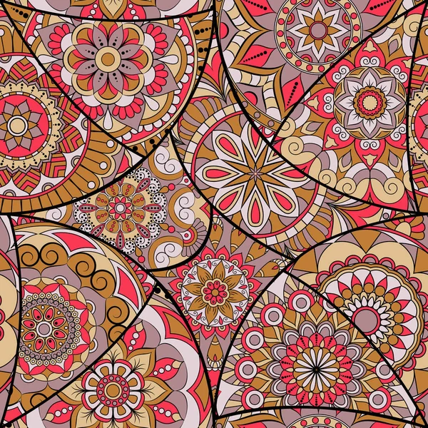 Dikişsiz Desen döşemesi mandalalar ile. Vintage dekor elementleri