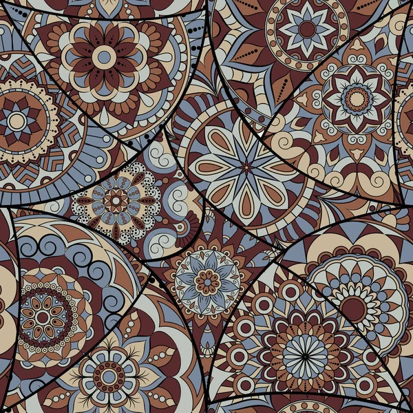 Dikişsiz Desen döşemesi mandalalar ile. Vintage dekor elementleri