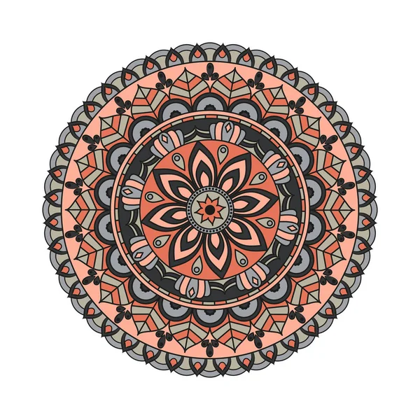 Blumen-Mandalas. Vintage dekorative Elemente. orientalisches Muster, — Stockvektor