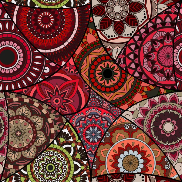 Dikişsiz Desen döşemesi mandalalar ile. Vintage dekor elementleri