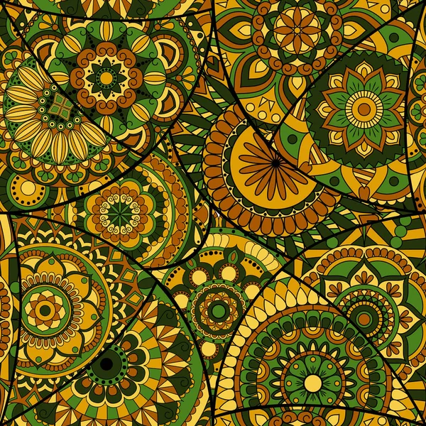 Dikişsiz Desen döşemesi mandalalar ile. Vintage dekor elementleri