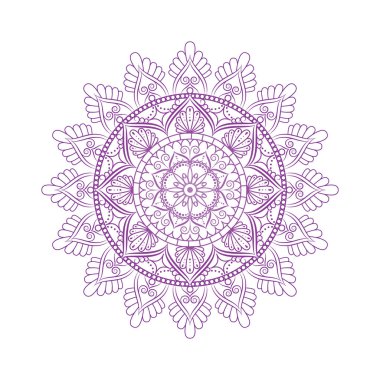 Çiçek Mandala. Vintage dekoratif öğeler. Oryantal desen, v