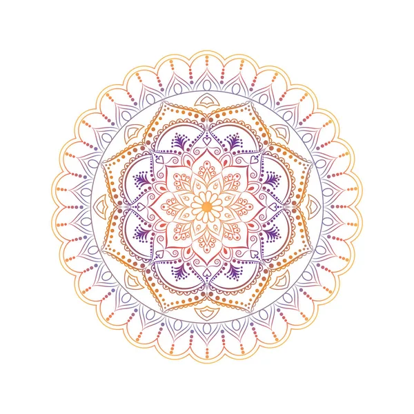 Blumen-Mandala. Vintage dekorative Elemente. orientalisches Muster, v — Stockvektor