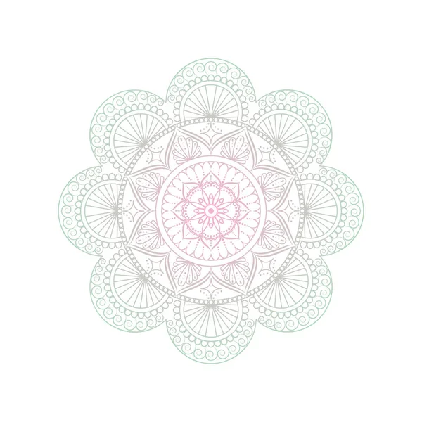 Virág Mandala. Vintage díszítő elemek. Keleti minta, v — Stock Vector