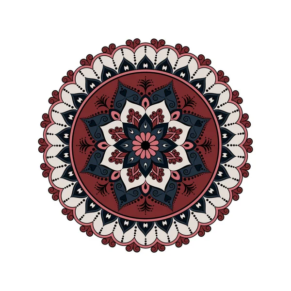 Blumen-Mandala. Vintage dekorative Elemente. orientalisches Muster, v — Stockvektor