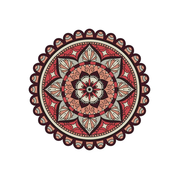 Mandala Flor. Elementos decorativos vintage. Padrão oriental, v — Vetor de Stock