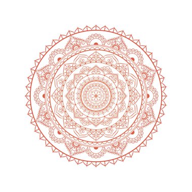 Çiçek Mandala. Oryantal desen vektör çizim. Islam, Ar