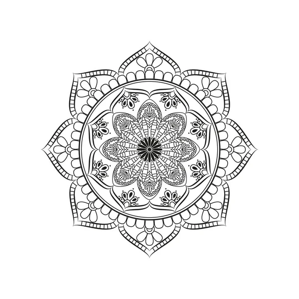 Květinové mandaly. Orientální vzor, vektorové ilustrace. Islám, Ar — Stockový vektor