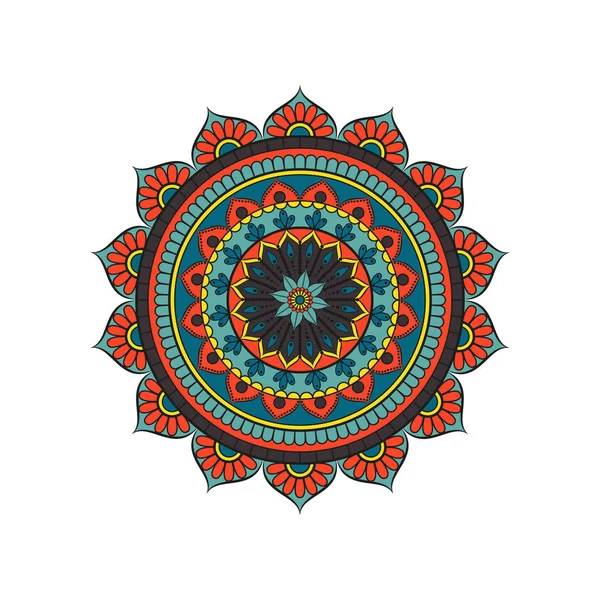 Květinové mandaly. Orientální vzor, vektorové ilustrace. Islám, Ar — Stockový vektor