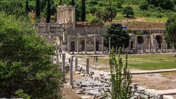 Ephesus starobylé město, izmir, Turecko — Stock video