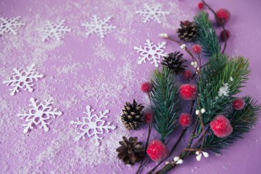 Noel ile kopya alanı metin için arka plan. Seçici odak.