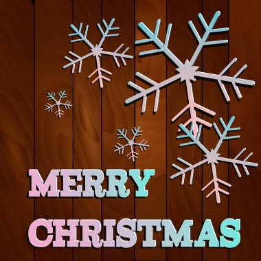  Yazıt Merry Christmas ile ahşap tahta.