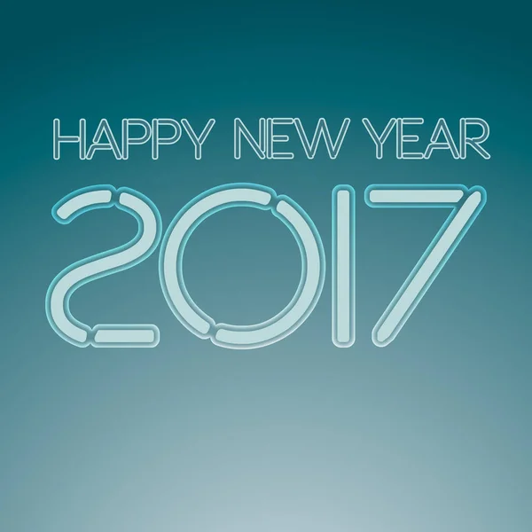 2017. Poster for new year. New Year. Text 2017. — Stock Vector