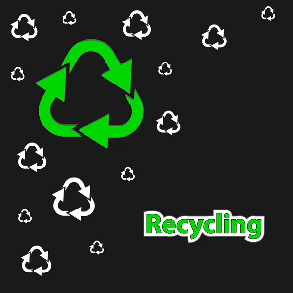 Eco friendly design. Recycling. — Stock Vector