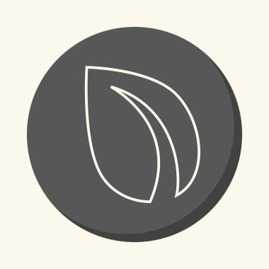 Dijital Kripto para Peercoin, yanılsama birimin, basit renk değişimi ile doğrusal simgesi yuvarlak sembolü