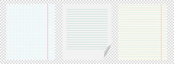 Üç defter bir arka planda gri beyaz hücre üzerinde vektör.