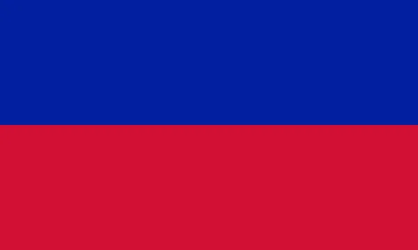 Bandeira do Haiti em cores nacionais, vetor . — Vetor de Stock
