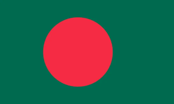 Σημαία του Μπανγκλαντές σε εθνικά χρώματα, διάνυσμα. — Διανυσματικό Αρχείο
