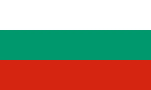 Bandera en colores de Bulgaria, imagen vectorial . — Archivo Imágenes Vectoriales