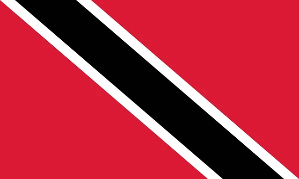 Trinidad ve Tobago, vektör görüntü renklerde bayrak. — Stok Vektör