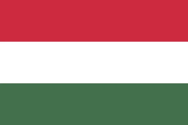 Bandeira em cores da Hungria, imagem vetorial . —  Vetores de Stock