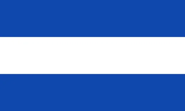Civiele vlag van Salvador in de officiële kleuren en proporties, vector image. — Stockvector