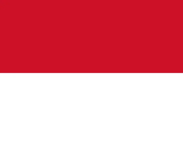 Flaga Monako oficjalne kolory i proporcje, wektorowa. — Wektor stockowy