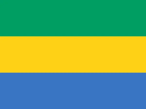 Прапор Габону Офіційні кольору і пропорції, ВЕКТОРНОЕ ИЗОБРАЖЕНИЕ. — стоковий вектор