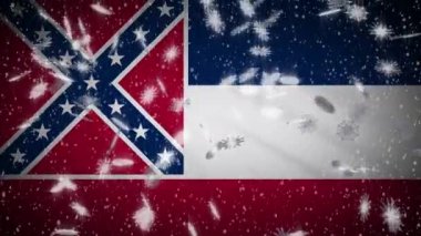 Mississippi bayrağı düşen kar, yeni yıl ve Noel geçmişi, döngü