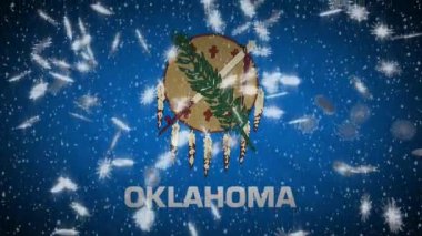 Oklahoma bayrağı düşen kar, yeni yıl ve Noel geçmişi, döngü