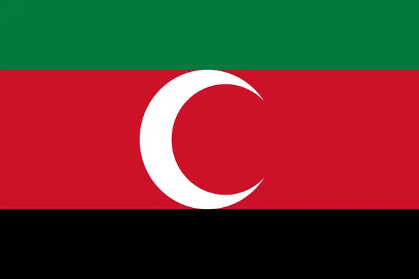 Bandiera Darfur in proporzioni e colori vettoriale — Vettoriale Stock