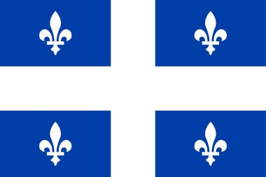 Orantı ve renk vektörü olarak Quebec Egemenlik Hareketi bayrağı.