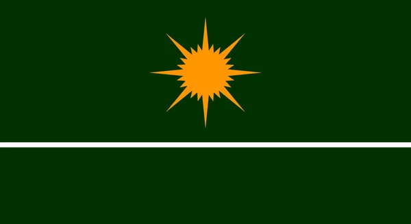 Bendera Republik Ceara Dalam Proporsi Dan Vektor Warna - Stok Vektor