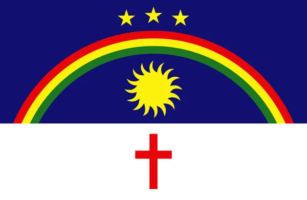 Flaga Republiki Pernambuco Proporcjach Kolorach Wektor — Wektor stockowy
