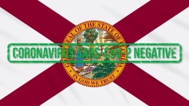 Florida eyaleti yeşil bayrak sallıyor. Coronavirüs 'ten kurtulma, döngü.