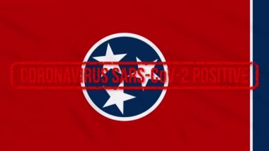 ABD 'nin COVID-19 döngüsüne olumlu tepki gösteren bayrağı sallayan Tennessee eyaleti