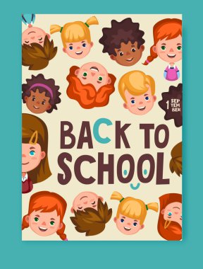 Okul için renk poster. 