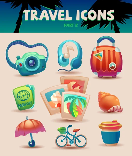 Conjunto de ícones de viagem —  Vetores de Stock