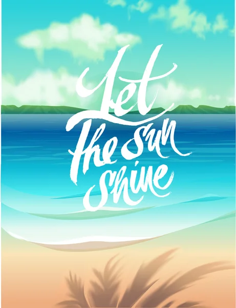 Poster d'été plage — Image vectorielle