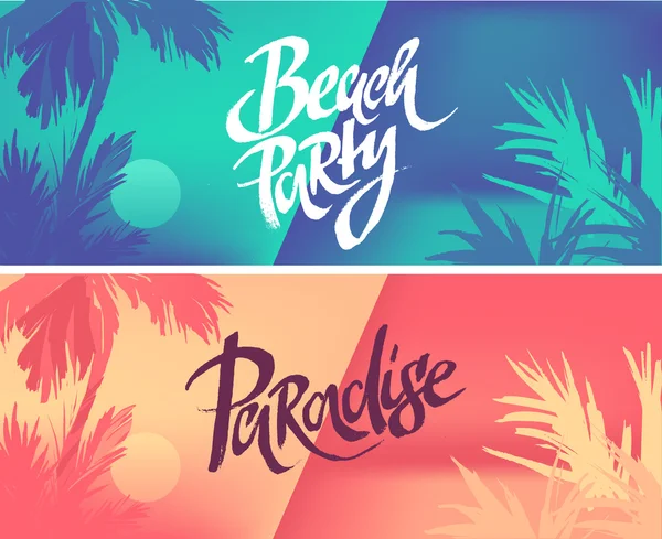 Tropic férias fundo design . — Vetor de Stock