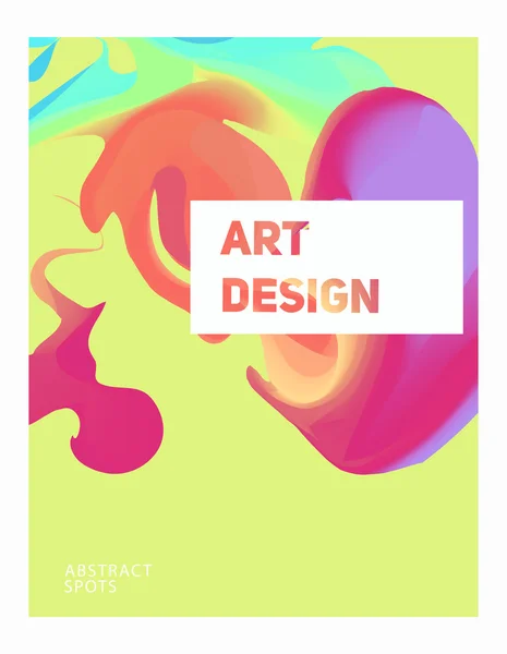 Kleurrijke abstracte poster. — Stockvector