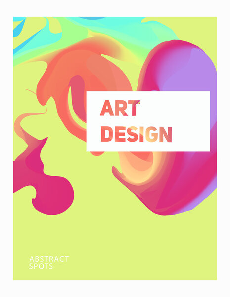 Colorful abstract poster. 