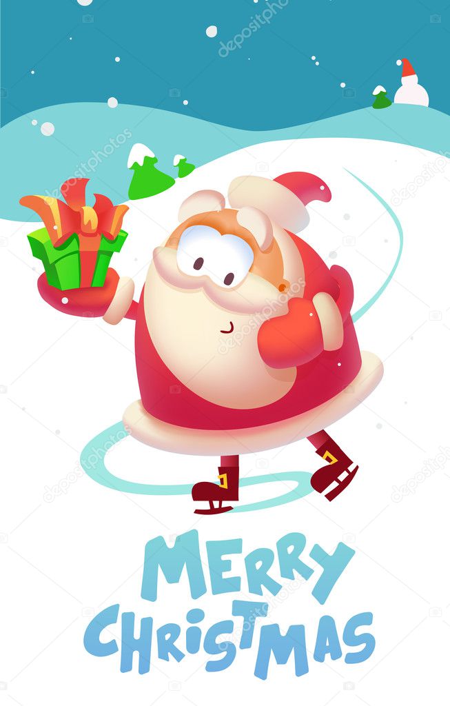 Merry Christmas illustration. 