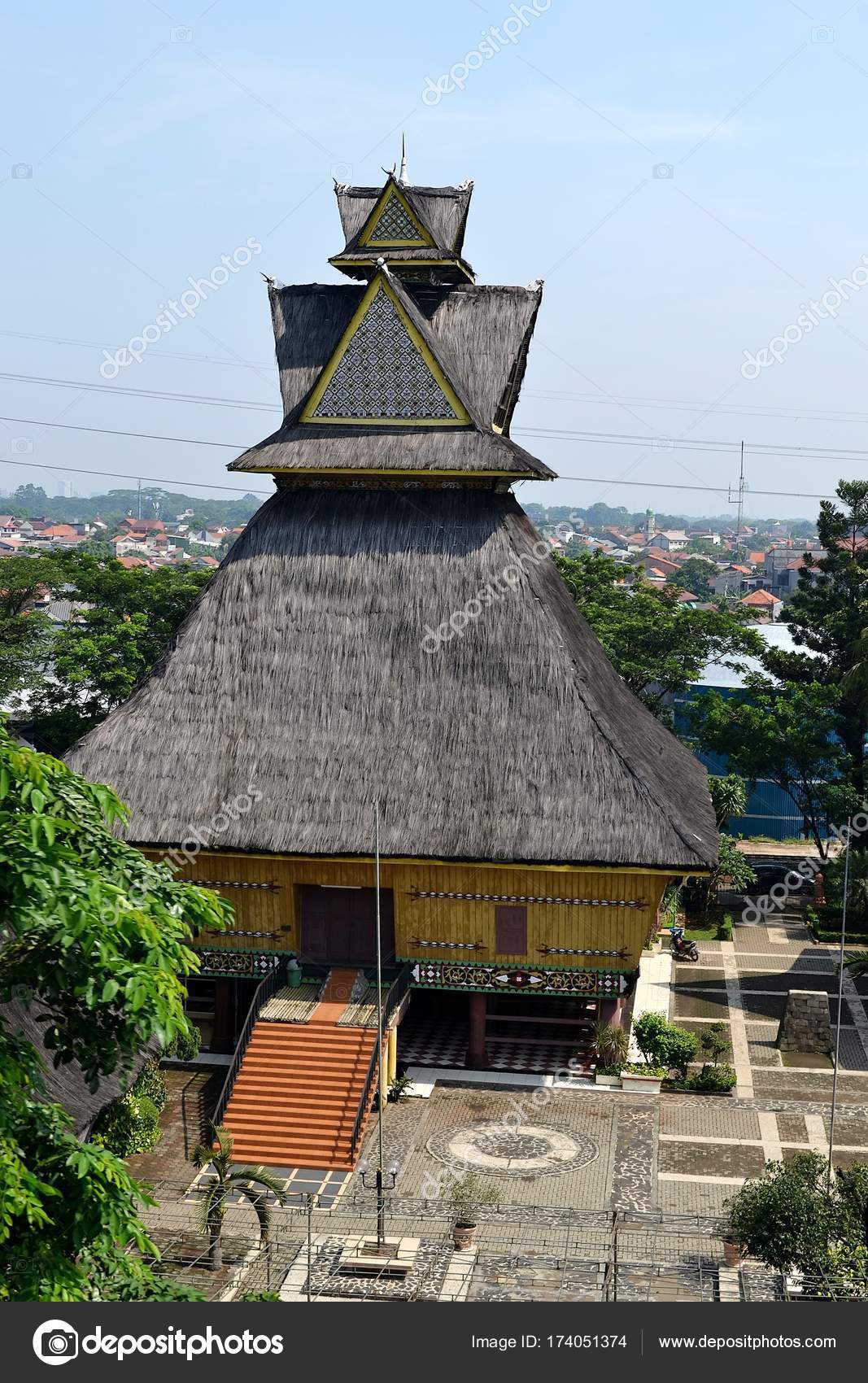 Traditional Indonesian Architecture  Jakarta  Stock Photo 