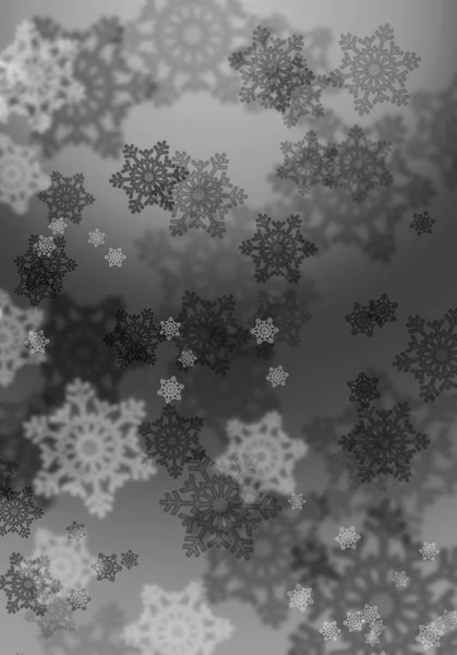 Kar taneleri bokeh etkisi