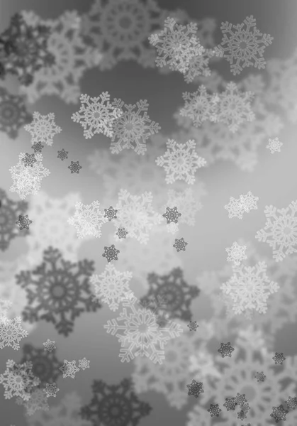 Kar taneleri bokeh etkisi