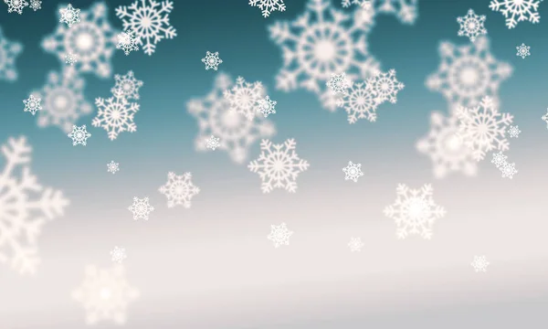 Hintergrund mit Schneeflocken — Stockfoto