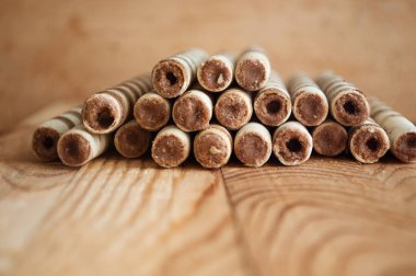 Gofret bisküvi rulo